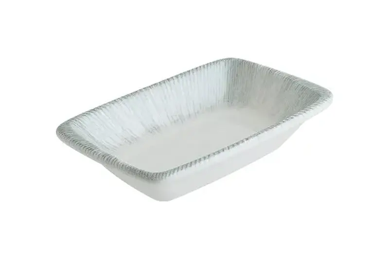 Соусник 140*85 мм. 100 мл. h=30 мм. Ирис Серый, форма Мув Bonna /1/12/3168/ 