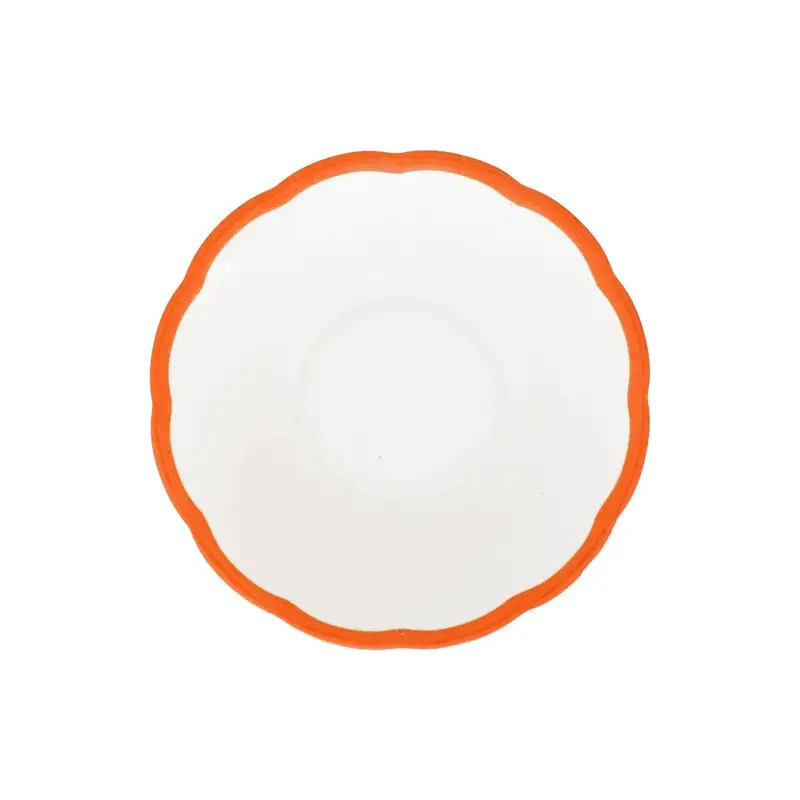 Салатник с цветным кантом (оранжевый) Ø 16,8 см