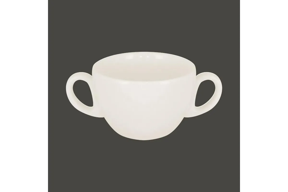 Бульонница с двумя ручками RAK Porcelain Barista 280 мл, h 6,3 см