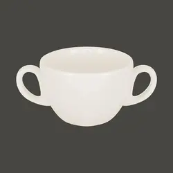 Бульонница с двумя ручками RAK Porcelain Barista 280 мл, h 6,3 см