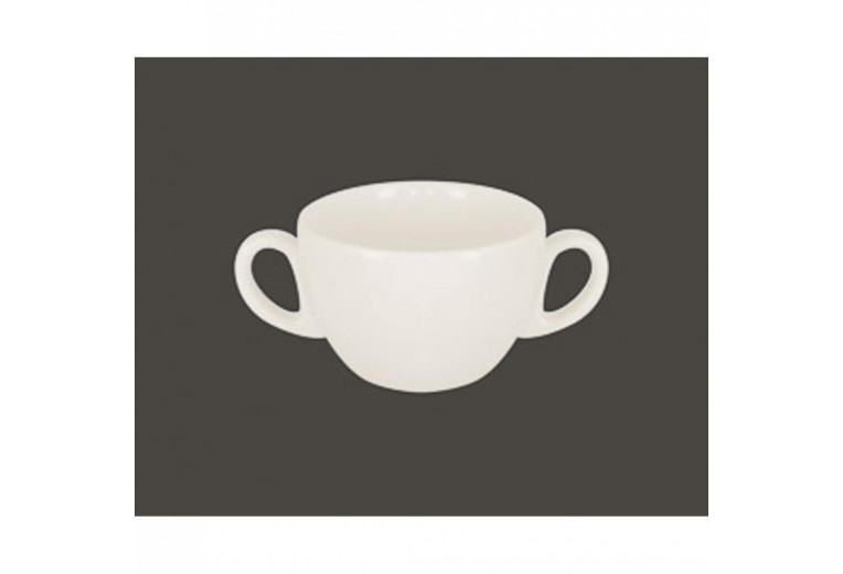 Бульонница с двумя ручками RAK Porcelain Barista 280 мл, h 6,3 см