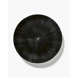 Тарелка мелкая d 28 см, h 1,8 см, цвет белый/черный, декор 6, DÉ