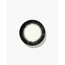 Тарелка мелкая d 17,5 см, h 0,9 см, цвет белый/черный, декор 4, DÉ