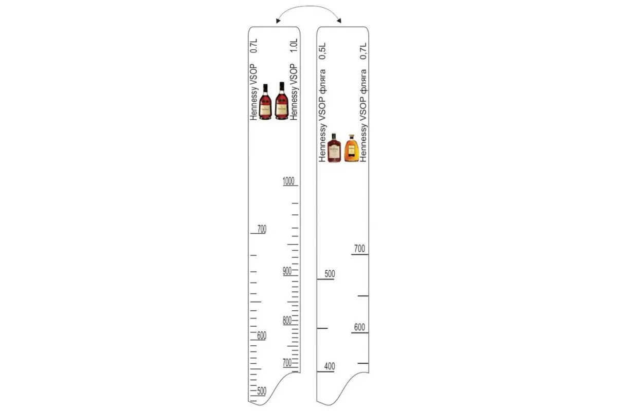 Барная линейка Hennessy VSOP (700мл/1л) / Hennessy VSOP фляга (500мл/700мл), P.L. Proff