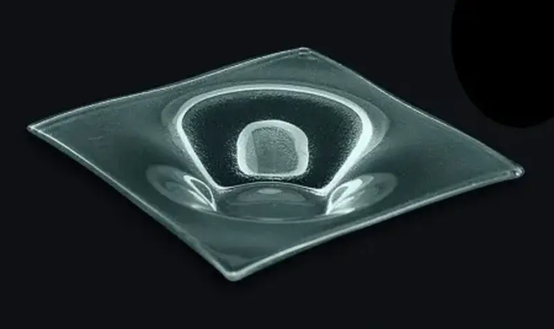 Салатник, 3D Glassware, стекло, квадратное, 180*180 мм