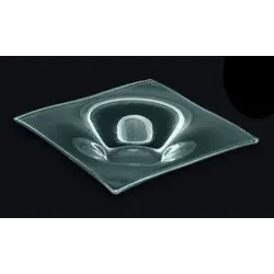 Салатник, 3D Glassware, стекло, квадратное, 180*180 мм