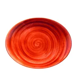 Блюдо овальное 250*190 мм. Терракота, форма Мув Bonna /1/12/756/