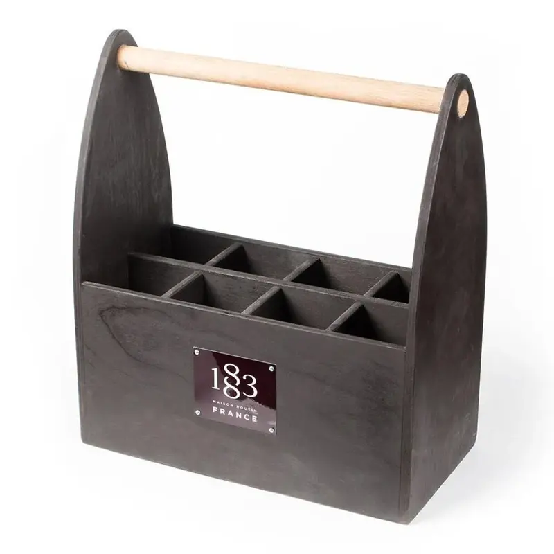 Ящик для презентаций на 8 бут., 1883 Maison Routin, дерево, 36*18.3 см