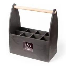 Ящик для презентаций на 8 бут., 1883 Maison Routin, дерево, 36*18.3 см