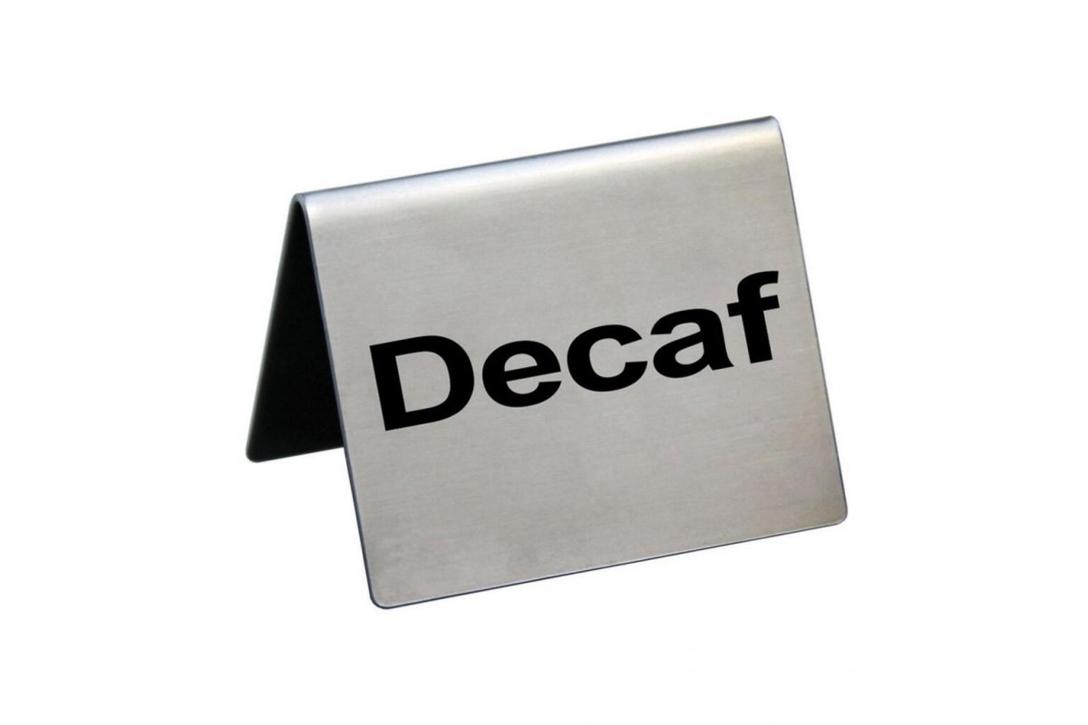 Табличка "Decaf" 5*4 см, сталь, P.L. Proff Cuisine