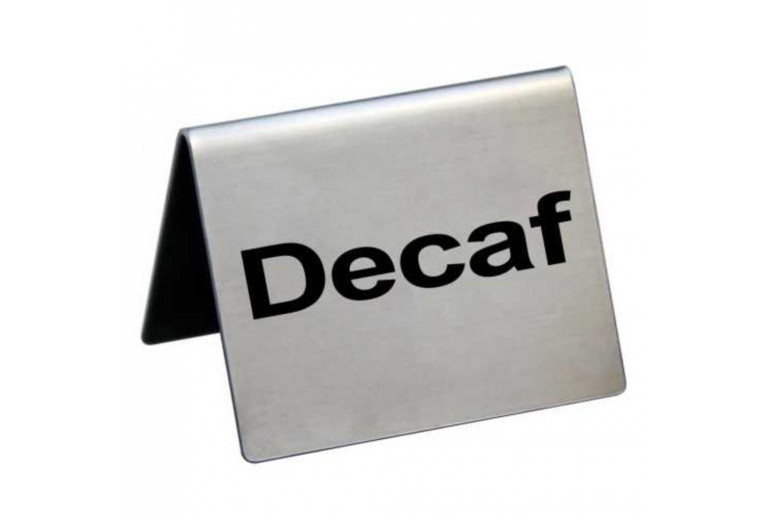 Табличка "Decaf" 5*4 см, сталь, P.L. Proff Cuisine