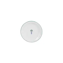 Тарелка мелкая Porland Vaso Piccolo DS13 18 см, кант зеленый