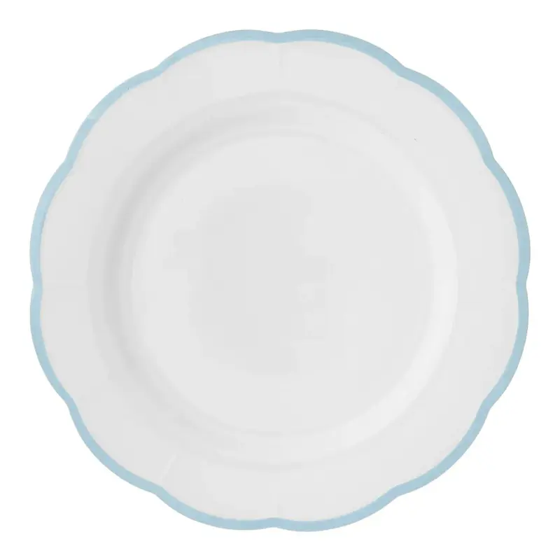 Блюдо круглое, с цветным кантом (голубой) Ø 31,5 см