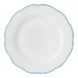 Блюдо круглое, с цветным кантом (голубой) Ø 31,5 см