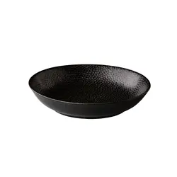 Тарелка глубокая 21 см, цвет черный, Honeycomb