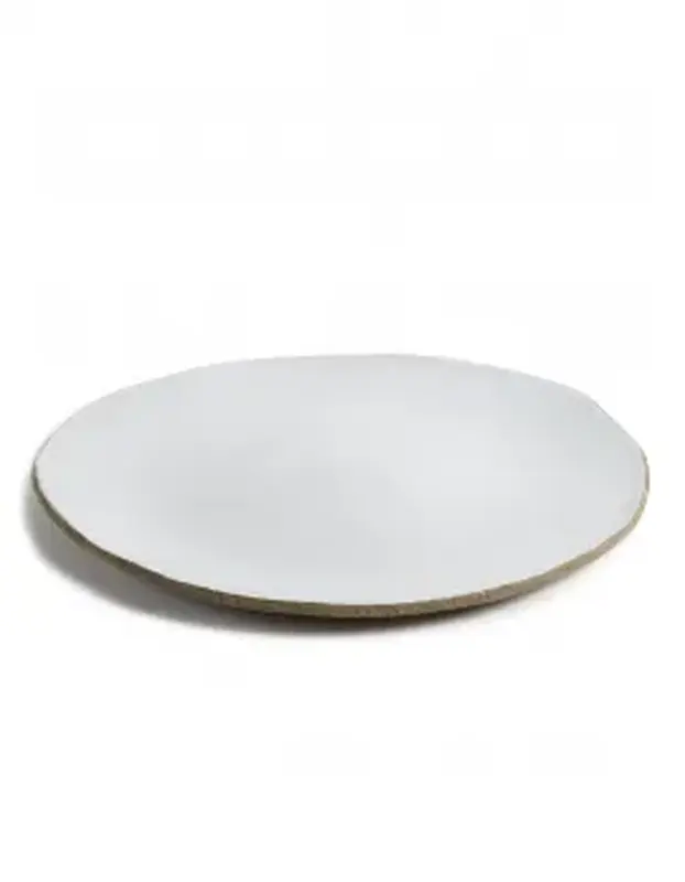 Тарелка D40см, H2см, цвет белый