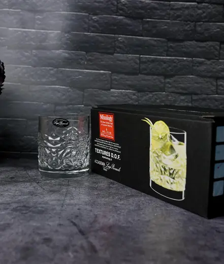 Набор стаканов низких Mixology Textures DOF 380 мл, хрустальное стекло, 6 шт.