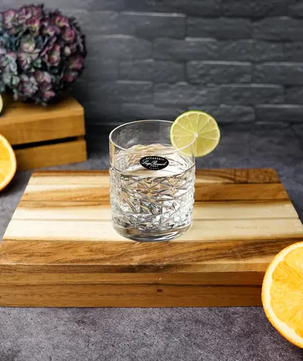 Набор стаканов низких Mixology Textures DOF 380 мл, хрустальное стекло, 6 шт.
