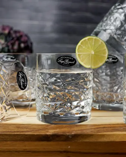 Набор стаканов низких Mixology Textures DOF 380 мл, хрустальное стекло, 6 шт.
