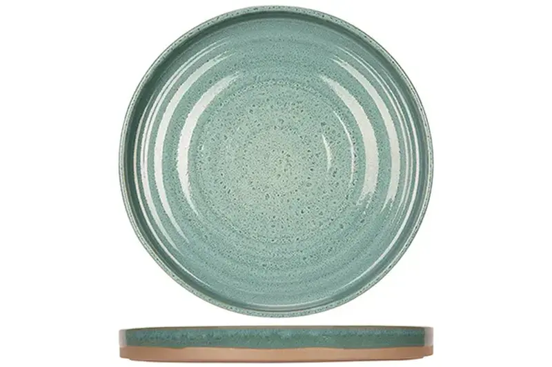 Тарелка с вертикальным бортом d 26 см, BASALT OCEAN GREEN