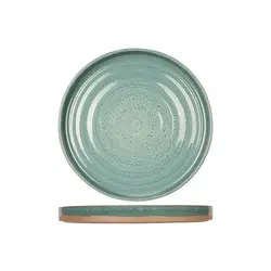 Тарелка с вертикальным бортом d 26 см, BASALT OCEAN GREEN