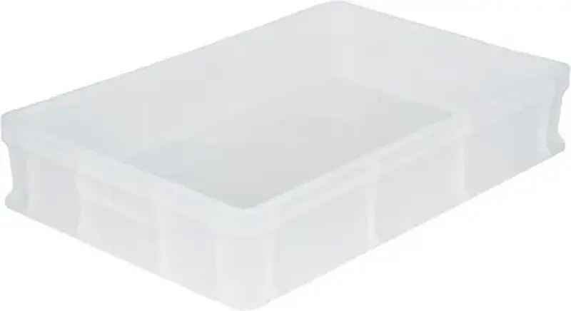 Контейнер для теста 600*400*120 мм. прямой, сплошной, морозостойкий, белый (крышка 49164) /1/80/