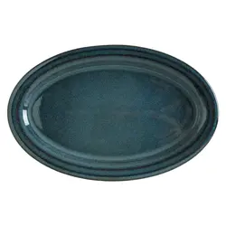 Блюдо овальное 360*280 мм. Оушн Хало широкая полоска Bonna /1/6/