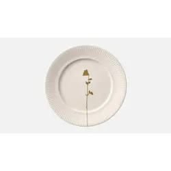 Тарелка мелкая с римом и рельефным бортом d 28,1 см, h 2,5 см, декор цветок, декор цветок, Nature Infused