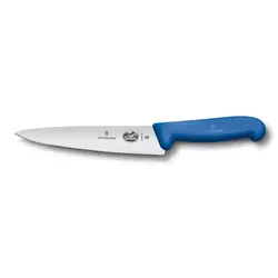 Нож поварской 25 см фиброкс ручка синяя Victorinox Fibrox