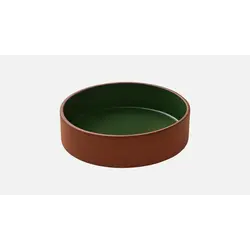 Салатник 550 мл, d 14 см, h 5,4 см, цвет зелёный, Jardim