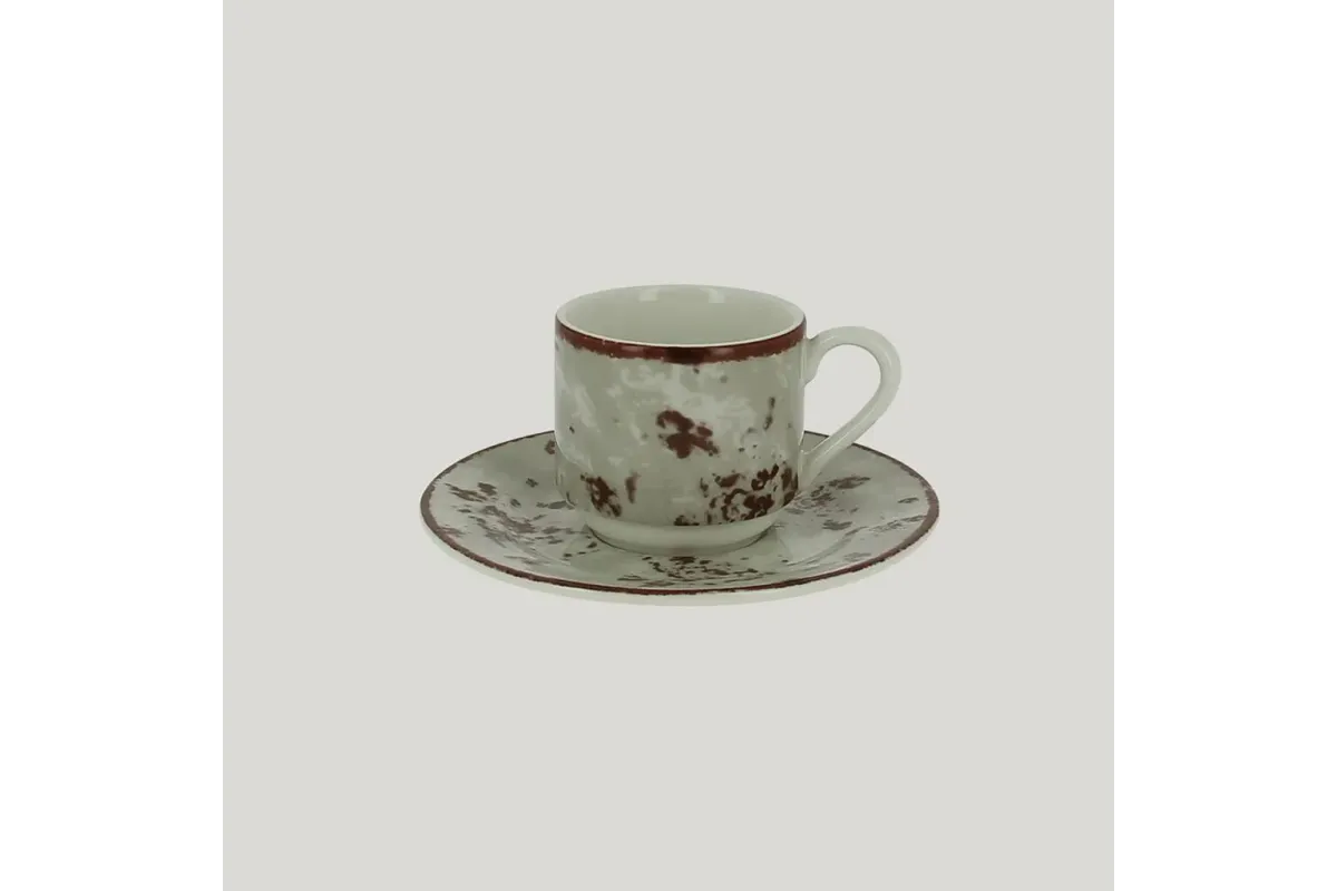 Блюдце RAK Porcelain Peppery для чашки 13 см, h 1,7 см, серый цвет