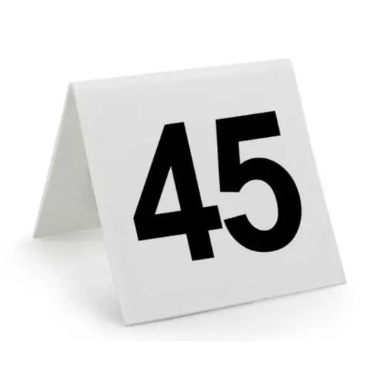 Табличка "Номера" (26-50) 7,5*7,5 см, пластик, P.L. Proff Cuisine