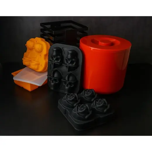 Форма для льда "Тыква" 4 ячейки 5,5*4,5 см силикон P.L.- Barbossa