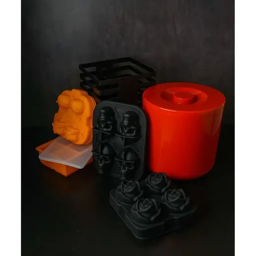 Форма для льда "Тыква" 4 ячейки 5,5*4,5 см силикон P.L.- Barbossa