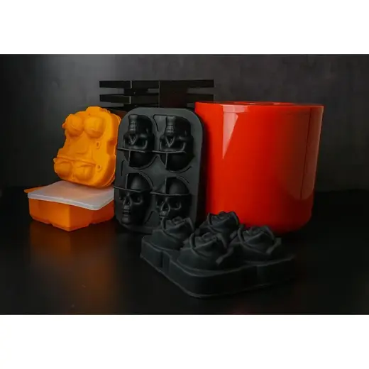 Форма для льда "Тыква" 4 ячейки 5,5*4,5 см силикон P.L.- Barbossa