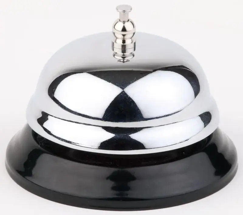 Звонок барный, хром.сталь, APS, d 10 см, h 7.5 см