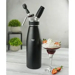 Сифон (кремер) для взбивания сливок 1 л (до +30°C) алюм. черный P.L. Proff Cuisine