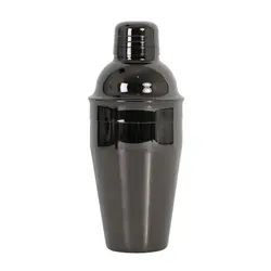 Шейкер 0,45 л. нерж. Европейский, черное покрытие Deluxe MGsteel /1/72/