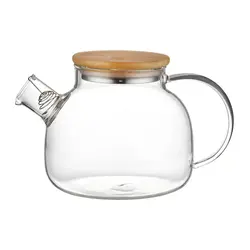 Чайник 400 мл с фильтром дерев. крышка термостекло P.L. Proff Cuisine [1]