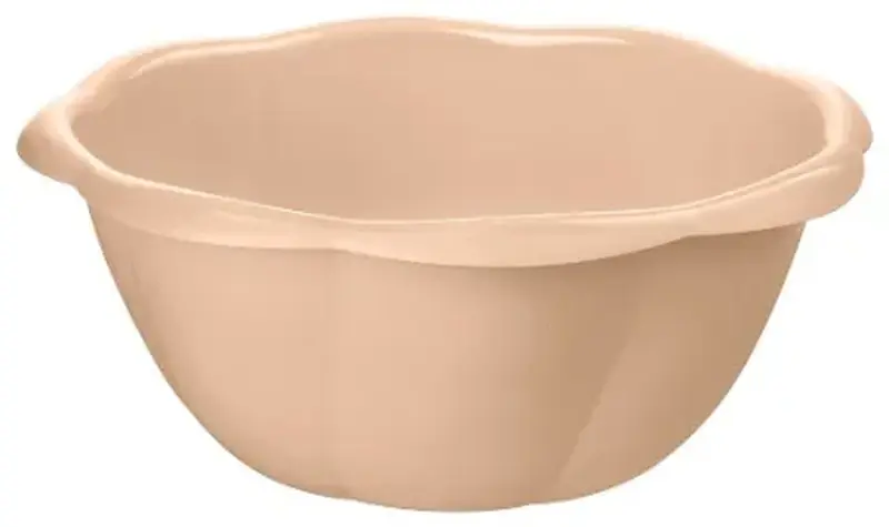 Миска 1,6 л. d=20 см. h=7,5 см. пластик цвет в ассорт. /1/36/