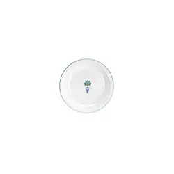 Тарелка глубокая Porland Vaso Piccolo DS13 21 см, кант зеленый