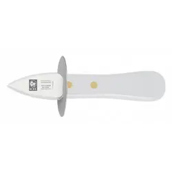 Нож для устриц и колки льда 50/155 мм. с ограничителем, ручка белая Icel /1/6/
