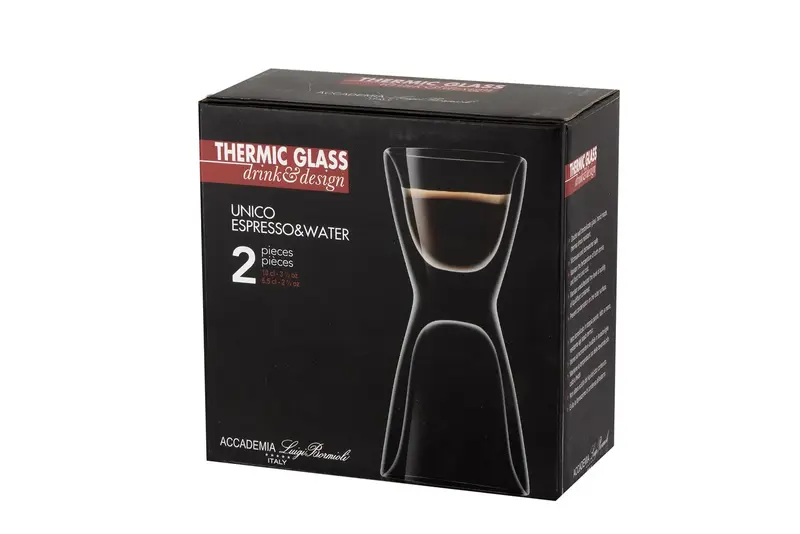 Набор для кофе эспрессо и воды, 2 шт., Luigi Bormioli, Наборы посуды, 100 мл