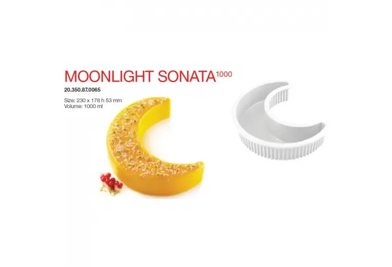 Форма кондитерская Silikomart MOONLIGHT SONATA 1000, силикон, 23*17,8*6,5(h) см, Италия