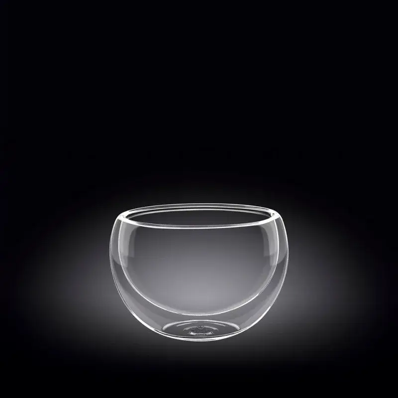 Салатник d =85 мм. 250 мл. h=75 мм. с двойными стенками Термостекло Wilmax /6/96/