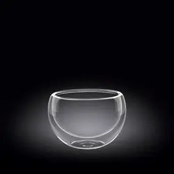 Салатник d =85 мм. 250 мл. h=75 мм. с двойными стенками Термостекло Wilmax /6/96/