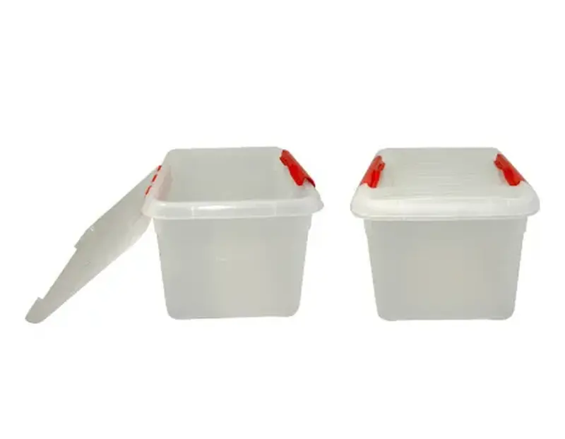 Контейнер для продуктов прямоуг. 8,0 л. 30*23*16,5 см. с красным зажимом MGprof /1/25/