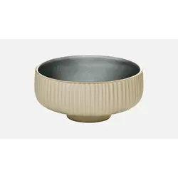 Салатник (с рельефом) 710 мл, d 16 см, h 6,2 см, цвет серый, Nara