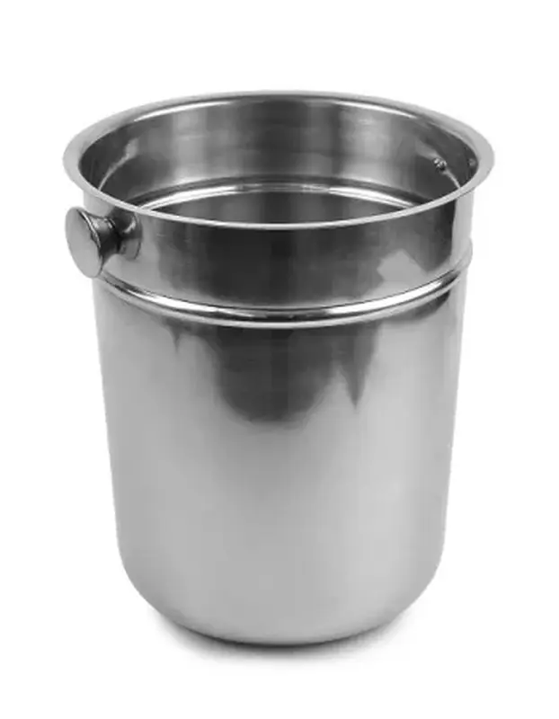 Ведро для шампанского 7,6 л. нерж. d=220/160 мм. h=255 мм. с ручками для 1-й бутылки MGsteel /1/6/24/