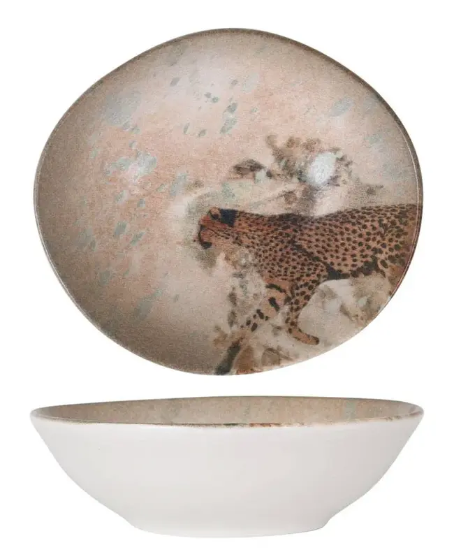 Салатник d=180 мм. 470 мл. h=55 мм. Саванна, форма Ваго Bonna /1/12/ 